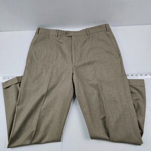 Santorelli Romeo T083 100% Wool Dress‎ Pants tan Made in Italy Size 38 #4528
